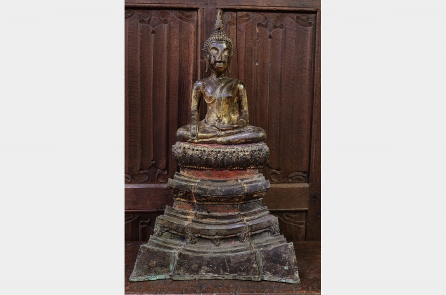 Bouddha assis Ayuthya SIAM XVIIIème siècle||