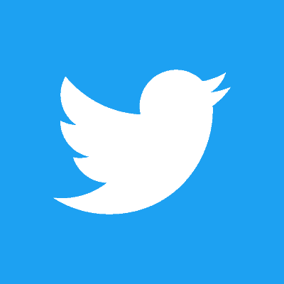 Twitter Logo WhiteOnBlue