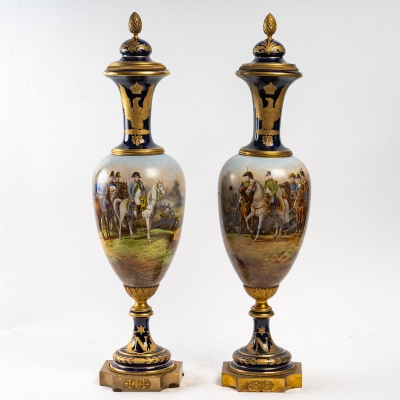 Paire de vases de Sèvres|||||||||||