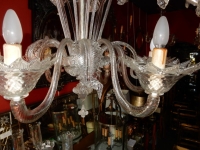 1900/20 Lustre Cristal Murano 6 Bras