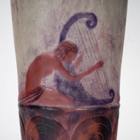 Vase &quot;Musiciens Grecs&quot; pâte de verre de Gabriel ARGY-ROUSSEAU