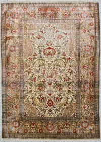 Tapis Hereke Soie - Turquie Vers 1950