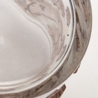 Vase Lave-Raisins &quot;Jurançon&quot; verre blanc patiné sépia de René LALIQUE