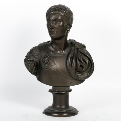 Buste Jules César en bronze, XIXème siècle||||||||||