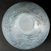 Vase « Estérel » verre opalescent double couche patiné gris de René LALIQUE