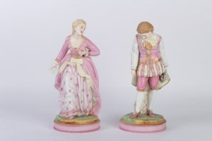 Couple en biscuit de Sèvres fin du 19e siècle|||||||||||||