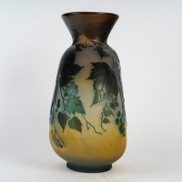 Émile Gallé (1846-1904) Vase Gourde en verre circa 1915