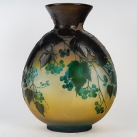 Émile Gallé (1846-1904) Vase Gourde en verre circa 1915