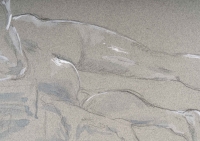 Dessin au crayon et aquarelle sur papier représentant un homme allongé, XXème siècle.