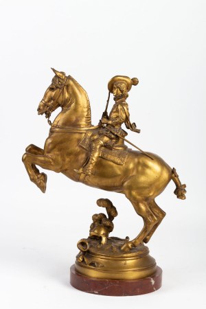 |Sculpture en bronze doré de FREMIET Napoléon III 19e siècle||||||||||