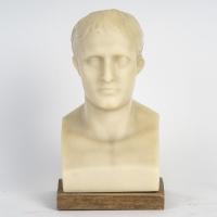 Sculpture en cire représentant un bust d’homme, XXème siècle.