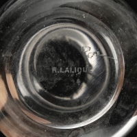 Flacon &quot;Clairefontaine&quot; verre blanc patiné gris de René LALIQUE