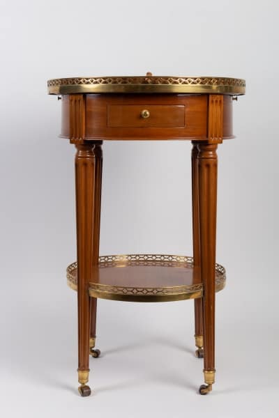 Petite table bouillotte Louis XVI estampillée VIEZ|||||||||||