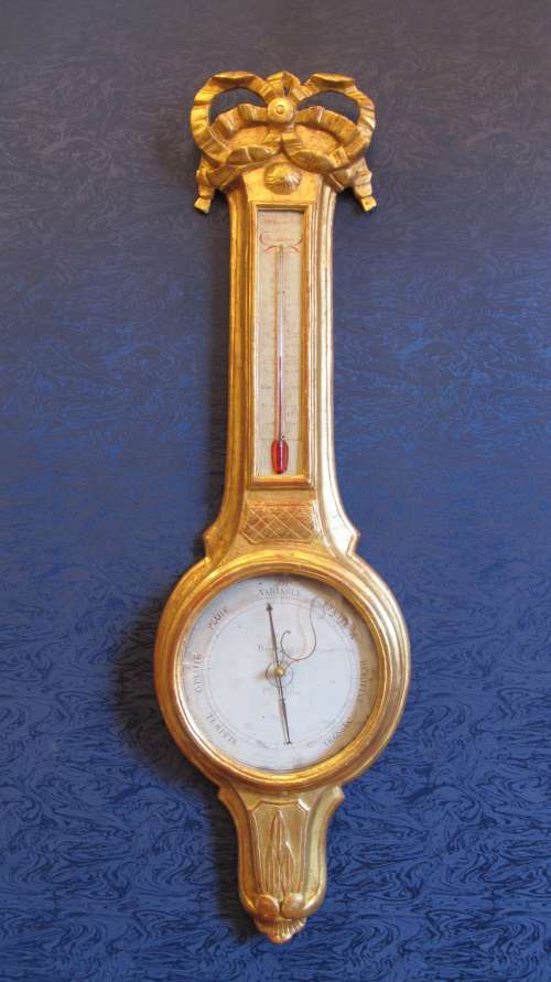 Baromètre-thermomètre d&#039;époque Louis XVI (1774 - 1793)