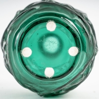 Vase &quot;Ronces&quot; verre vert émeraude de René LALIQUE
