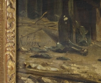 Jules ROBICHON (1839-1910). La Cave à Vin.