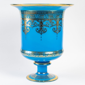 Vase en opaline, XIXème siècle réhaussé d&#039;or||||||