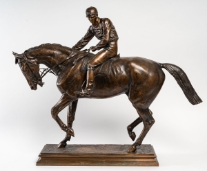 Le jockey et son cheval, bronze signé Isidore Bonheur (1827-1901)||||||||||