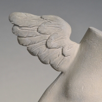 Pied du Dieu Hermes en plâtre et résine, XXème siècle.
