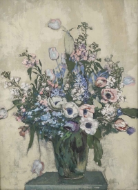 Julien Duriez 1900-1993. Bouquet De Fleurs.