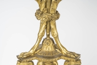 Pair de chandelier attribué à François Remond 1775-1780 h:70cm en bronze doré et bien ciselé .