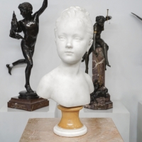 Buste De Marie - Louise Brongniart , Jean - Antoine Houdon (1741-1828) - Marbre