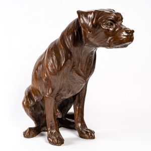 Border Terrier en bronze , XXème siècle|||||||