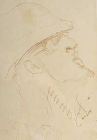 Henri De TOULOUSE-LAUTREC (1864-1901). Trois portraits réalisés à la pointe sèche.