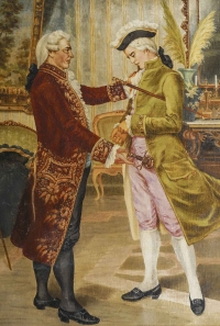 Une Paire De Tableaux Scènes Galante époque Napoleon III