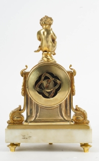 L&#039;Amour poète- Garniture de Cheminée ou de Bureau d&#039;atours Louis XVI. Circa 1880.