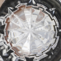 Suite de 12 gobelets « Thistle » cristal gravé platine de SAINT LOUIS