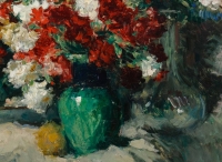 J L Auguste LAUDY 1877-1956. Vases De Fleurs