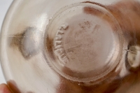 Vase &quot;Bouchardon&quot; verre blanc patiné sépia de René LALIQUE