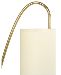 1960 Lampadaire tripode en laiton doré, modèle &quot;lampion&quot; Maison Lunel