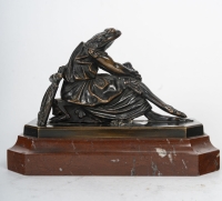 Rare Parodie De La Sapho De J. Pradier. Bronze, Circa 1853