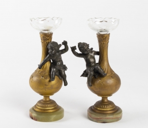 Paire de vases en bronze Napoléon III|||||||||