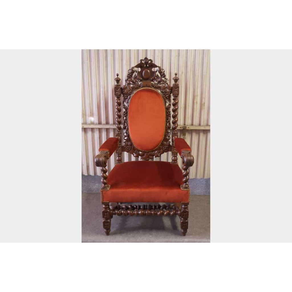 Paire de Fauteuils Torses Louis XIII ||