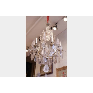 Lustre Baccarat du 19ème siècle à 6 bras de lumière ||