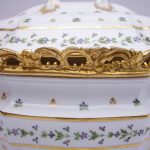 Soupière de style Louis XV en porcelaine de Paris montée en bronze doré circa 1900 49dd572471e49372ecfa2b03141e901149b73df1