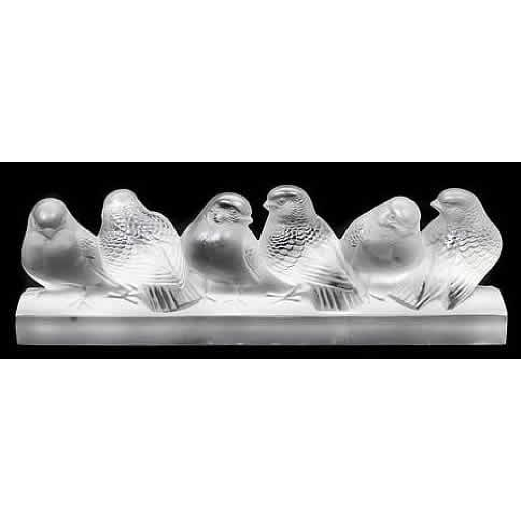 René Lalique Motif décoratif " Six Moineaux " ||