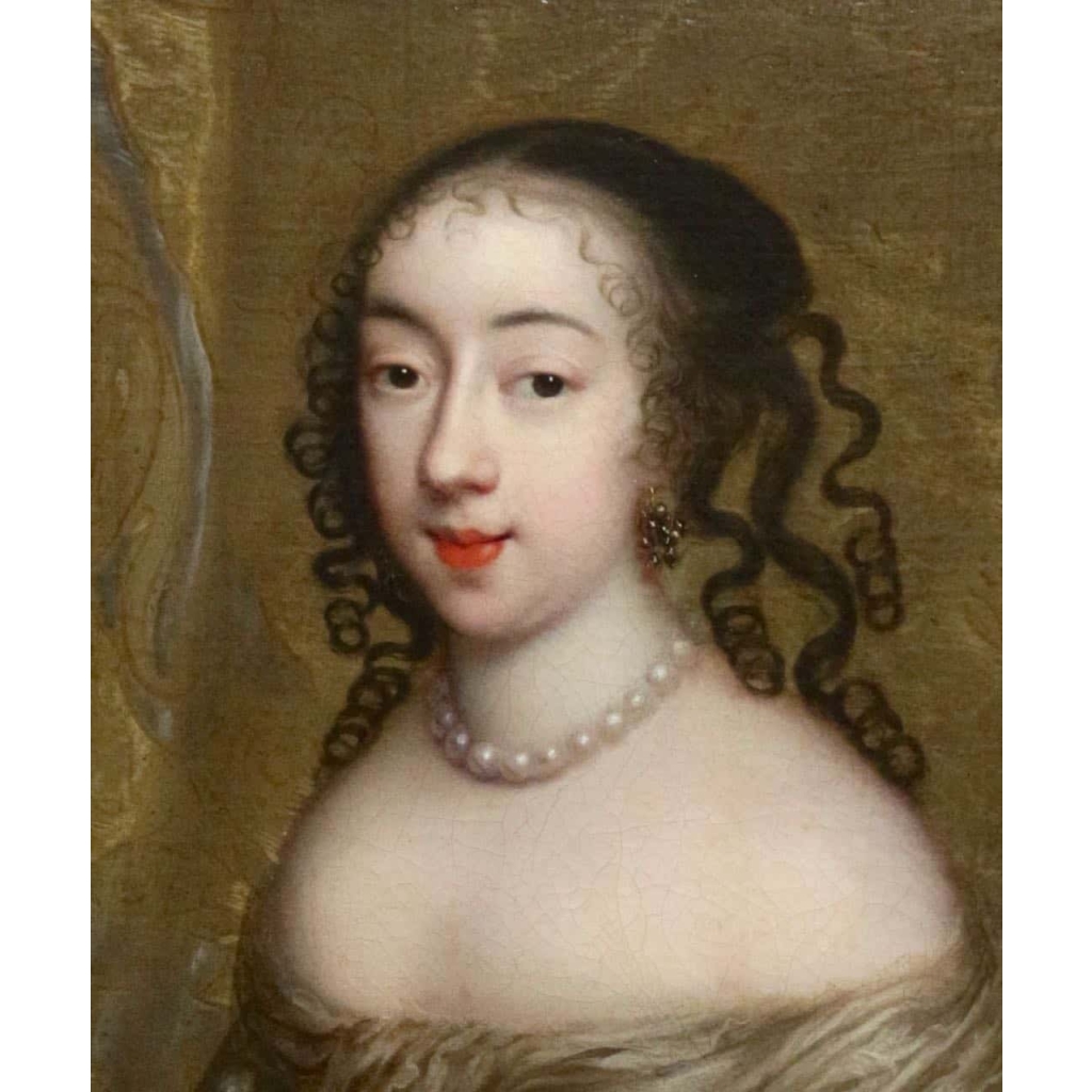 Charles Beaubrun (1604 - 1694): Portrait d'Henriette d'Angleterre, duchesse d'Orléans. Charles Beaubrun (1604 - 1694): Portrait d'Henriette d'Angleterre, duchesse d'Orléans.