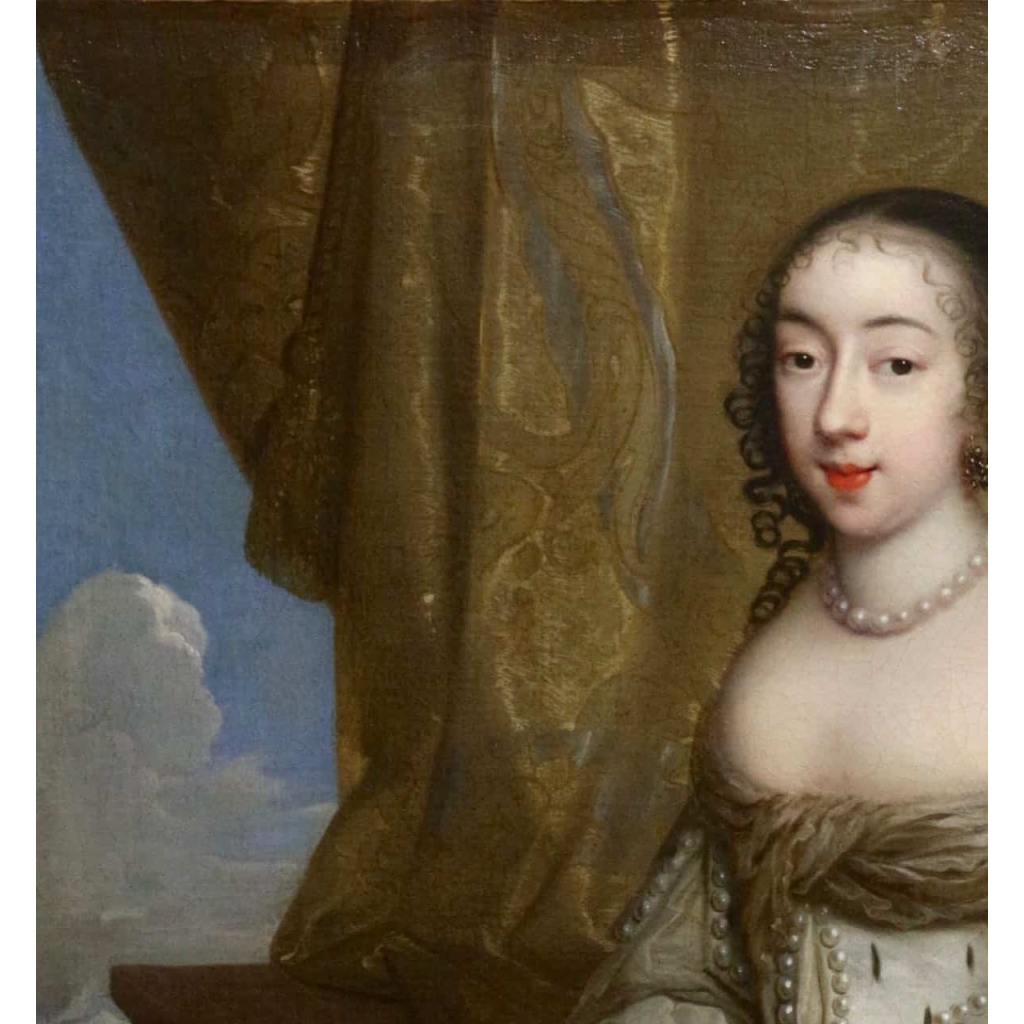 Charles Beaubrun (1604 - 1694): Portrait d'Henriette d'Angleterre, duchesse d'Orléans. Charles Beaubrun (1604 - 1694): Portrait d'Henriette d'Angleterre, duchesse d'Orléans.