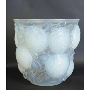 René Lalique paire de vases "Oran" |||||