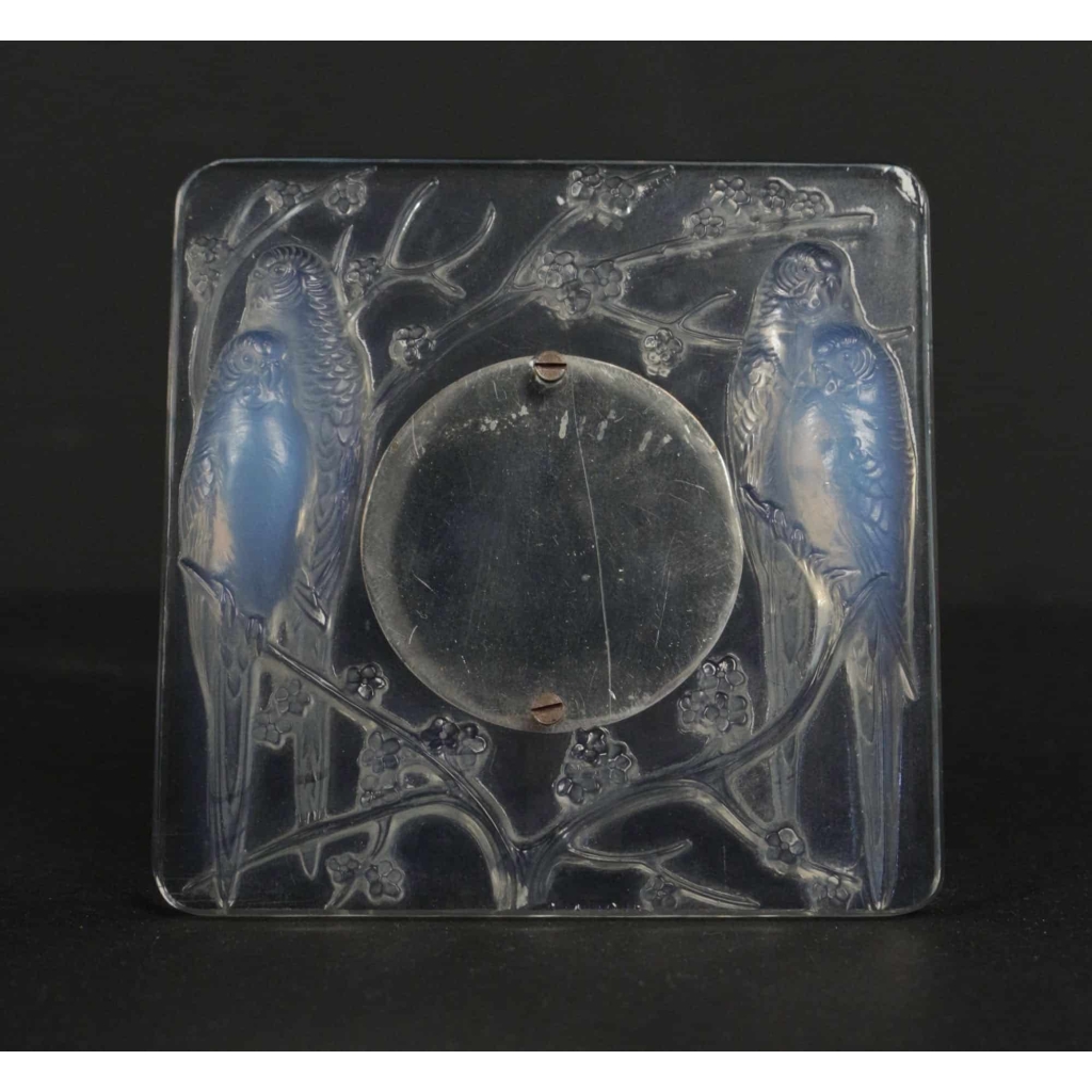 Rene Lalique Cadre "4 perruches " opalescent ||||||