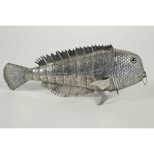 Poisson "carpe" articulé Argent Massif |||