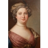 Paire de Portraits du XVIII ème siècle de Catherine II de Russie Paire de Portraits du XVIII ème siècle de Catherine II de Russie