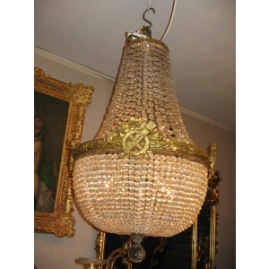 Lustre corbeille de style Louis XVI. Réf: 166 ||