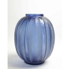 RENE LALIQUE (1860-1945) Vase "Biskra" teinté Bleu RENE LALIQUE (1860-1945) Vase "Biskra" teinté Bleu