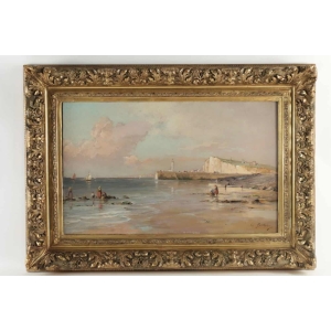 La plage de Fécamp. D'Eugène Berthelon. 1829-1916 |||||||