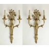 Paire d'appliques de style Louis XVI en bronze doré. |||||||||